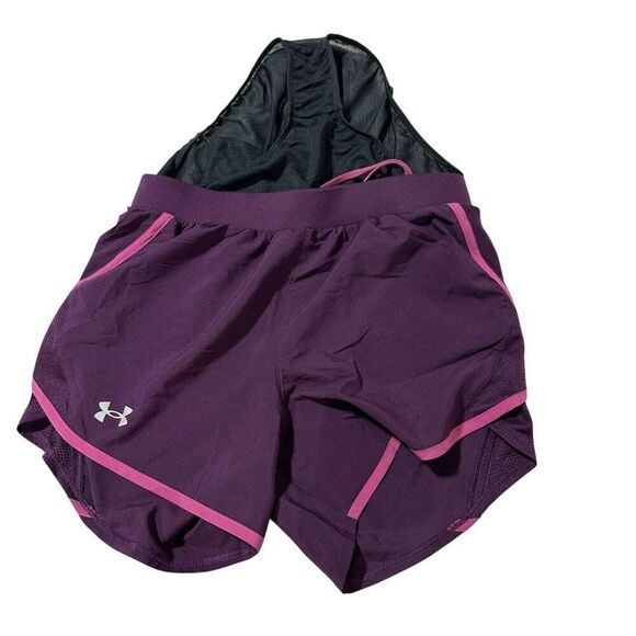 Under Armour Women's UA Fly-By 2.0 Printed Shorts Size XL - Picture 10 of 12